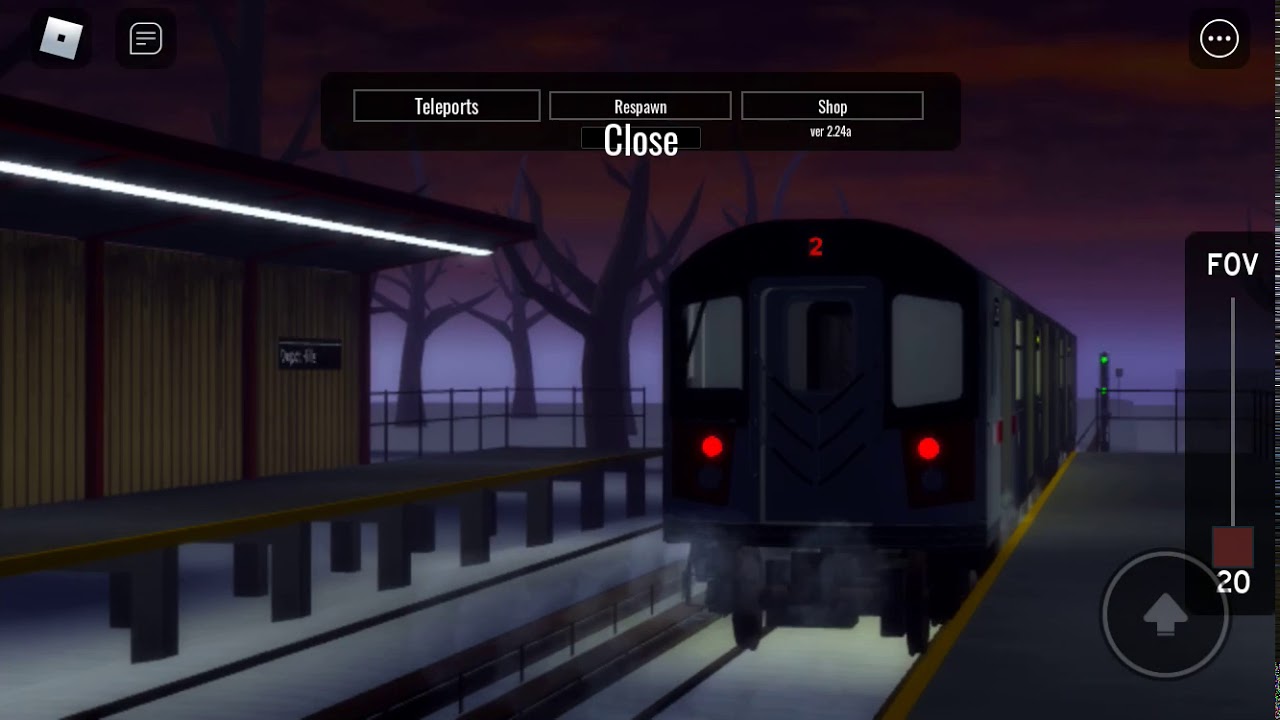 R142A (2) train Departing Depot Hills