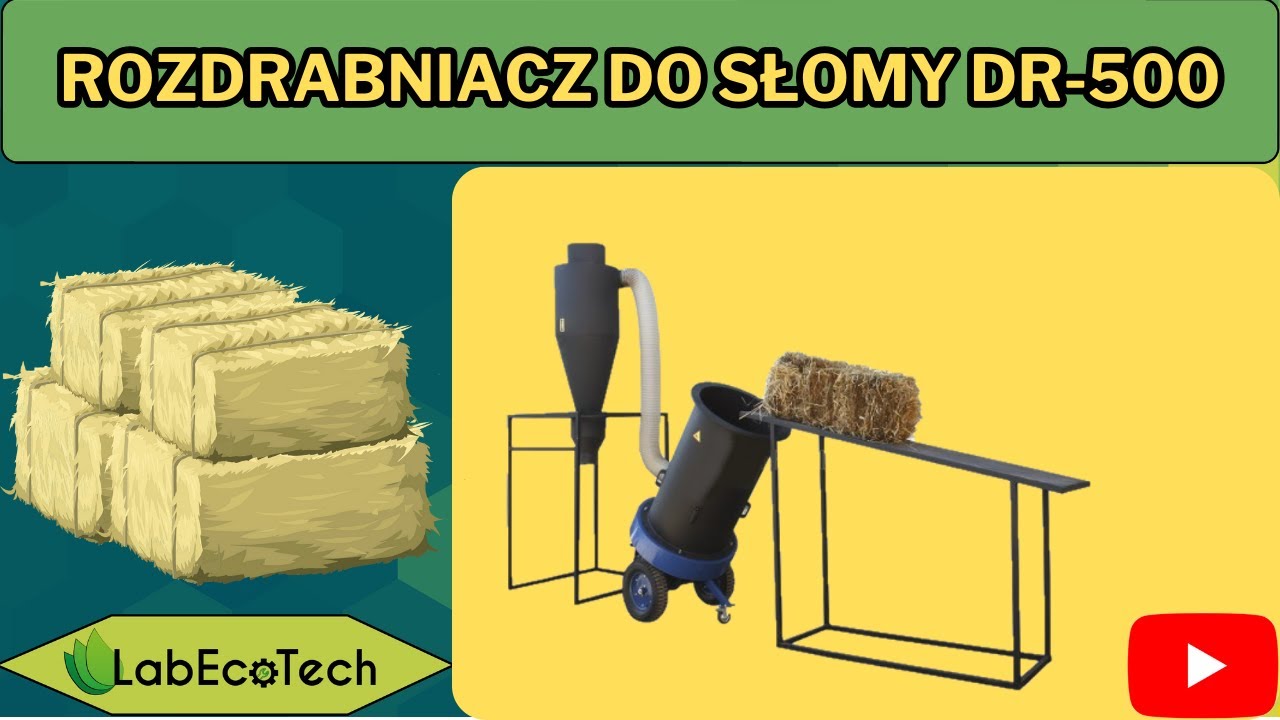 Rozdrabniacz do słomy DR-500 firmy LabEcoTech