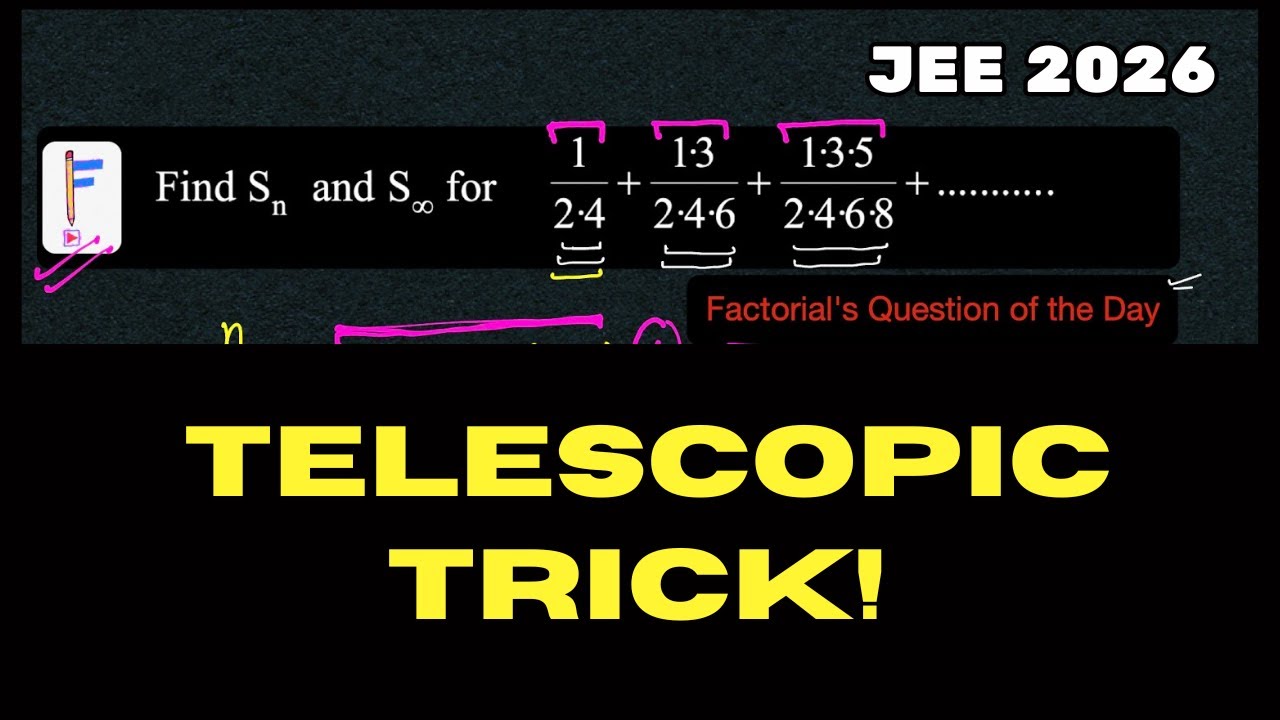 The Most Beautiful Telescoping Series You’ll See Today | Factorial's Question of the Day