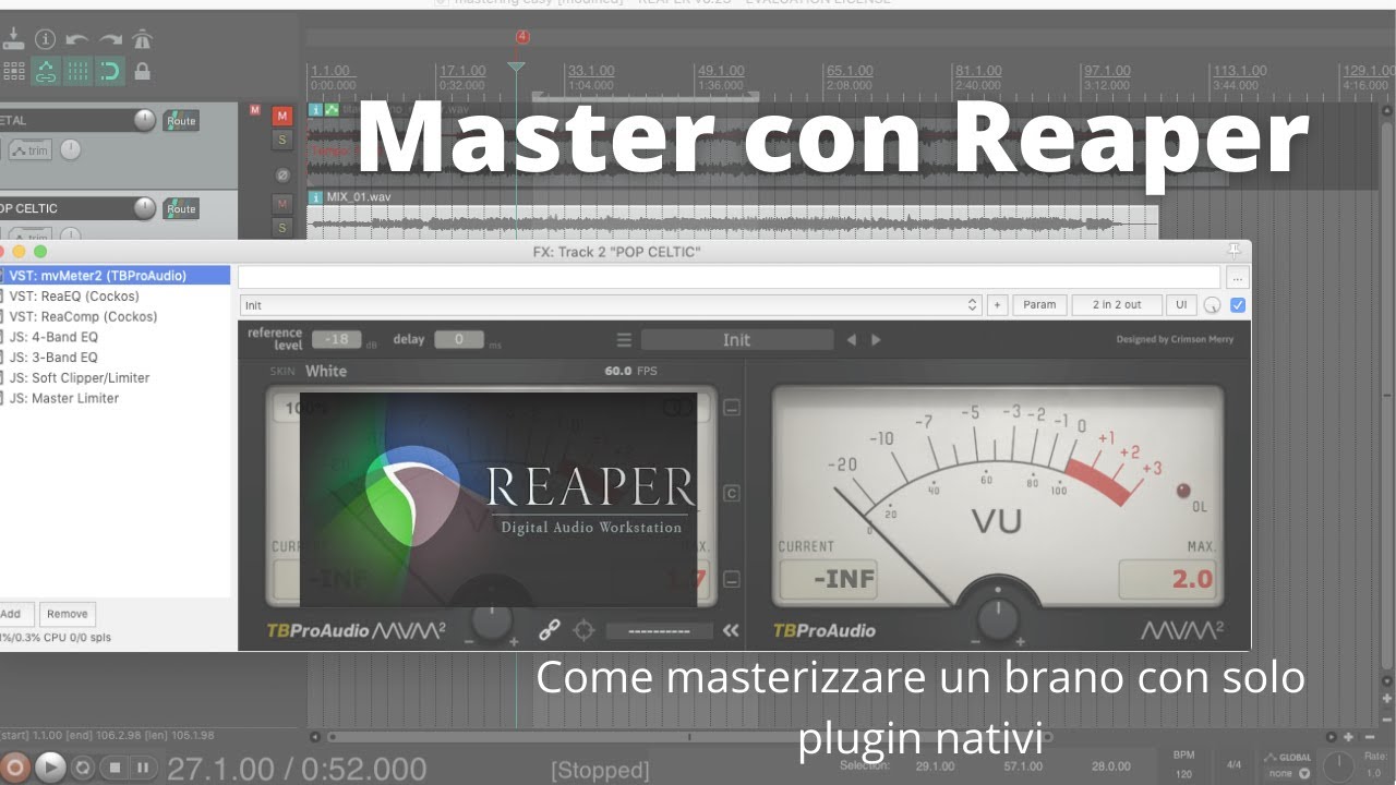 Mastering con Reaper (SOLO REAPER PLUGIN)