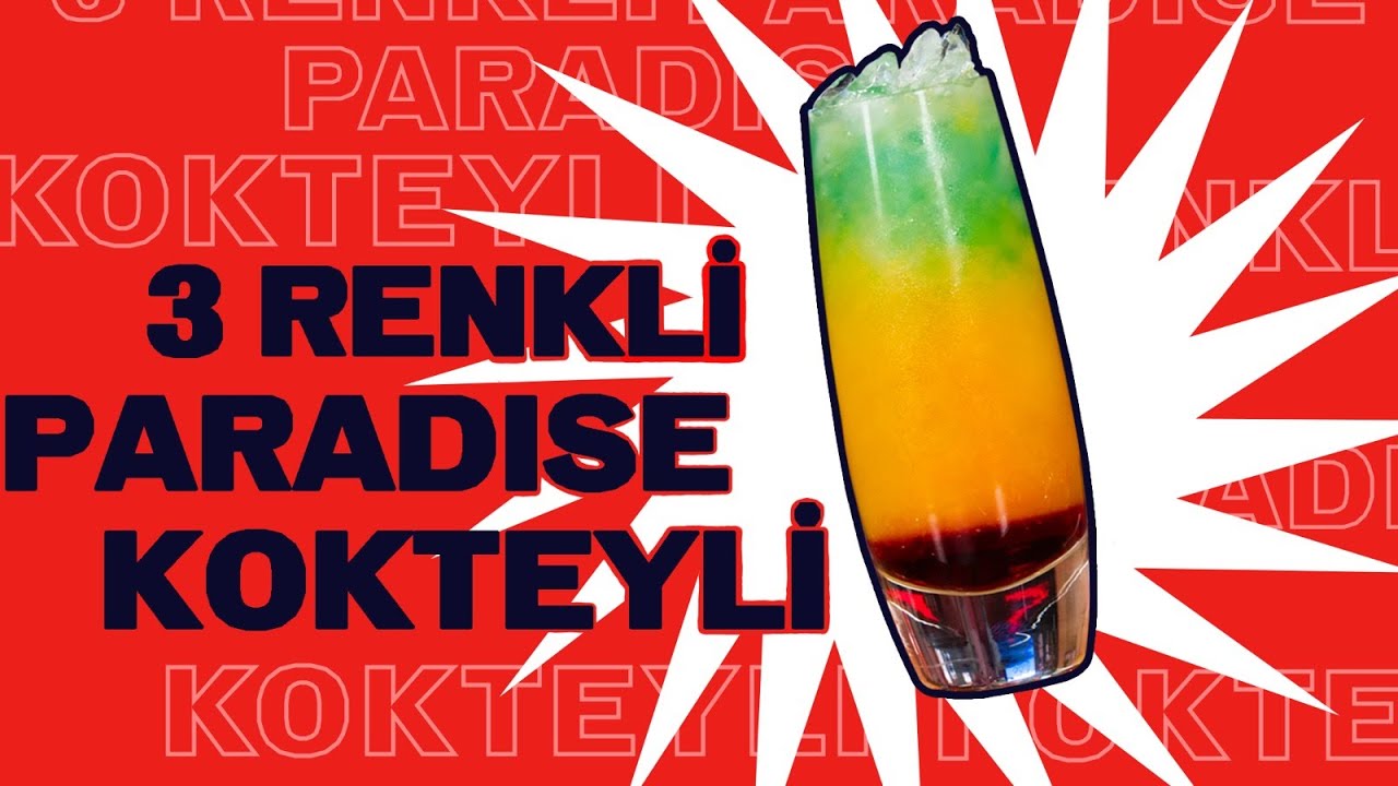 Tam 3 Renkli Paradise Kokteyli // Yaz Kokteylleri
