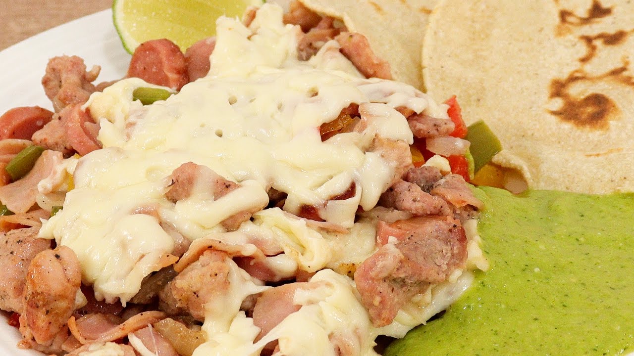 Alambre con carne de puerco