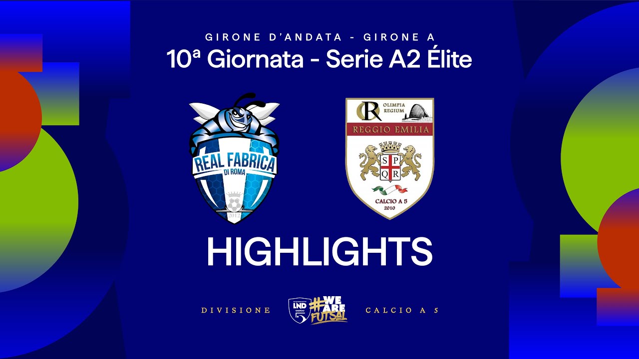 Real Fabrica-OR Reggio Emilia 0-2 | Gol e highlights | 10ª giornata | Serie A2 Élite 2025/2026 - A