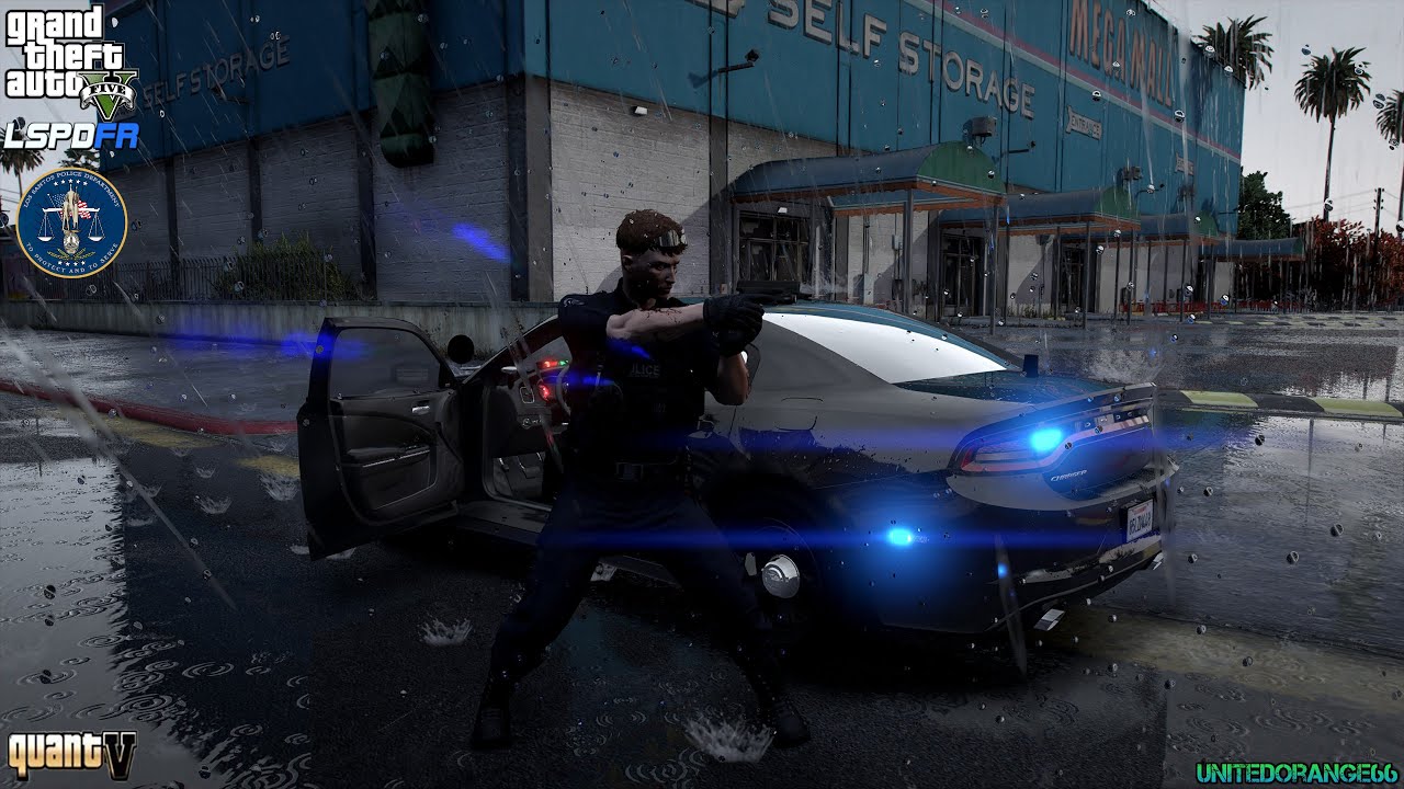 GTA V - LSPDFR 0.4.9🚔 - LSPD/LAPD - Gang Unit - Brandishing a Firearm | Shots Fired on Officers - 4K