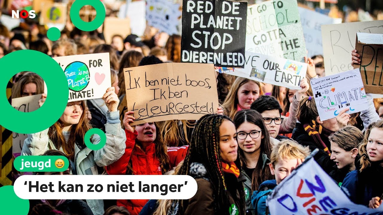 Meer dan tienduizend scholieren bij klimaatprotest