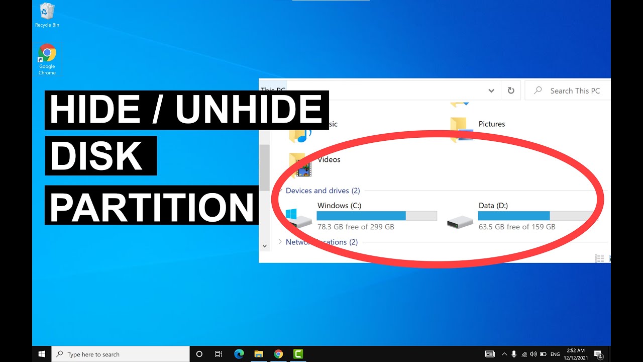 Как скрыть диск в Windows 10, скрыть/показать разделы диска