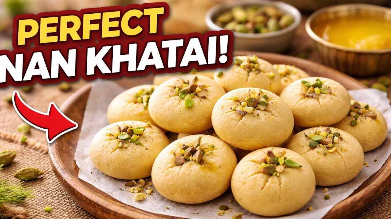 How to Make Desi Ghee Nankhatai | Crispy & Melt-in-Mouth