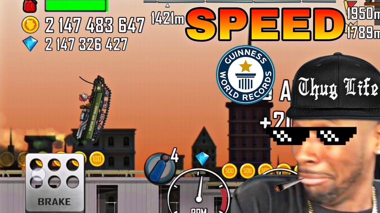 FASTEST RUN IN CONSTRUCTION || HILL CLIMB RACING || 2974M IN 2 MIN || ❤️