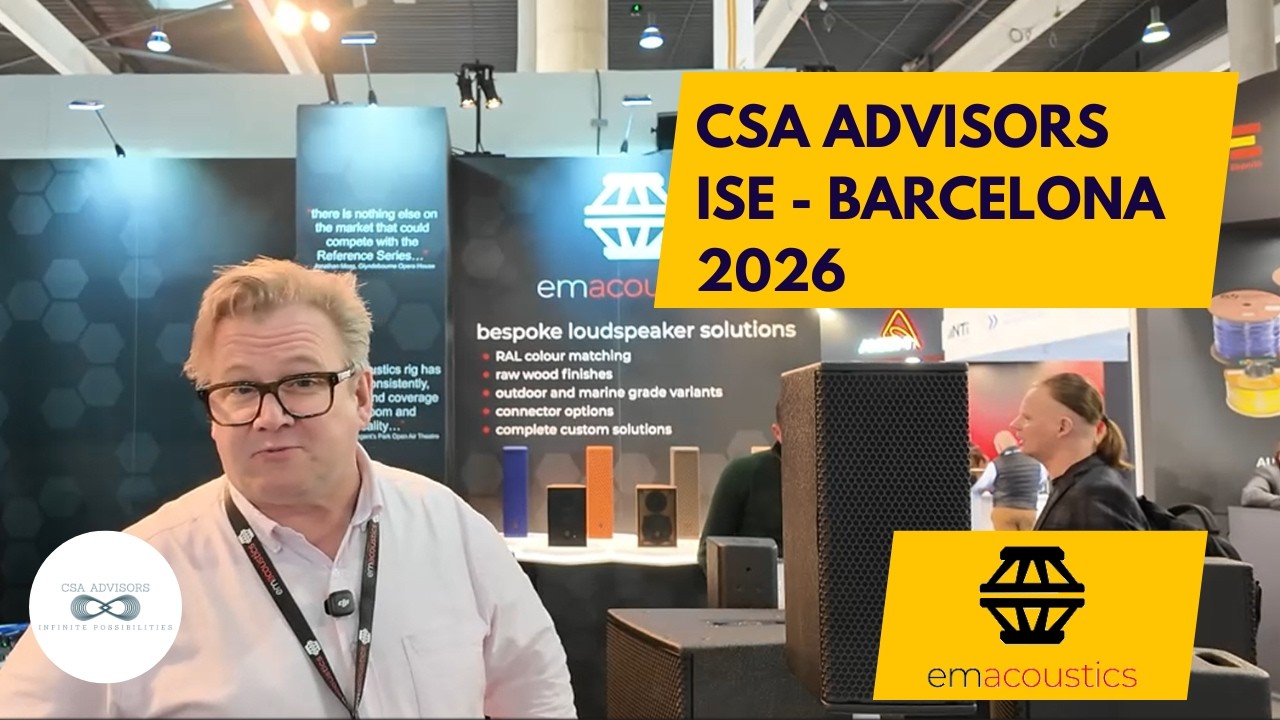 EM Acoustics Loudspeaker Solutions at ISE Barcelona 2026 with CSA Advisors, Inc.