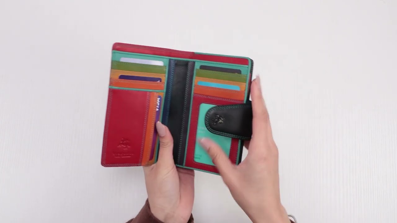 Ylang - Cash & Coin Purse - Black Multi Spectrum