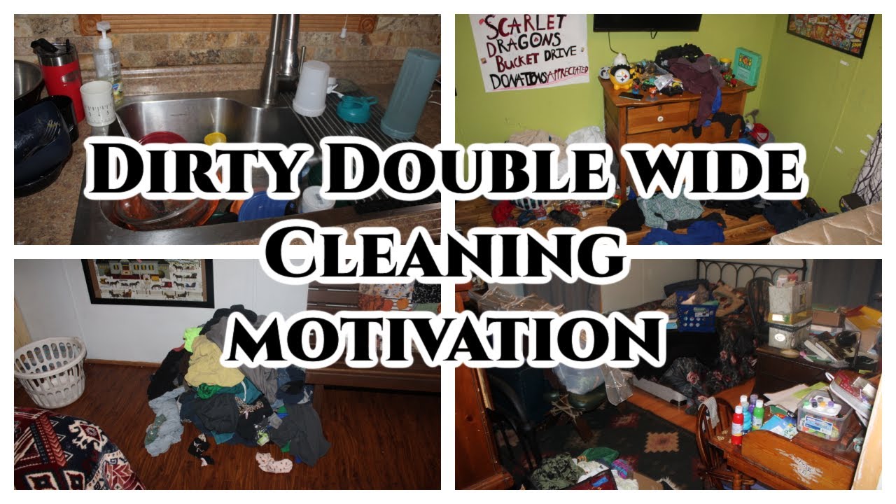 Dirty Double Wide Cleaning Motivation #cleaningmotivation #cleanwithme #mobilehomeliving