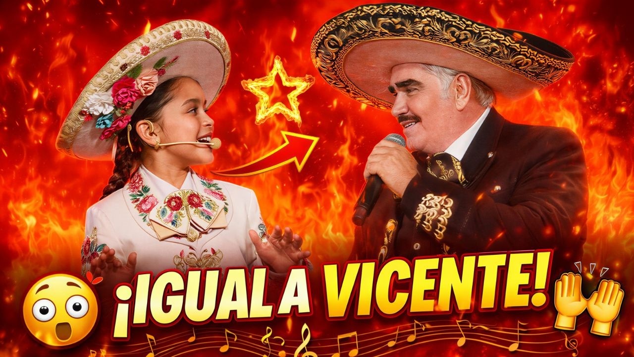 ¡INCREÍBLE! Niña canta a Vicente Fernández y su voz es idéntica 😱🎤