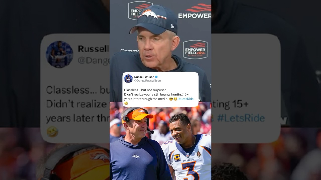 Russell Wilson responds to Sean Payton&rsquo;s comments about Giants making a QB change 😳 (via @snytv)