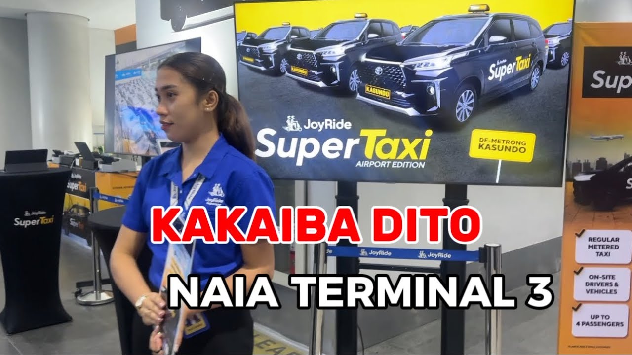 MERON NG MABILIS NA SAKAYAN SA NAIA TERMINAL 3 ANG TINATAWAG NILANG JOYRIDE SUPERTAXI