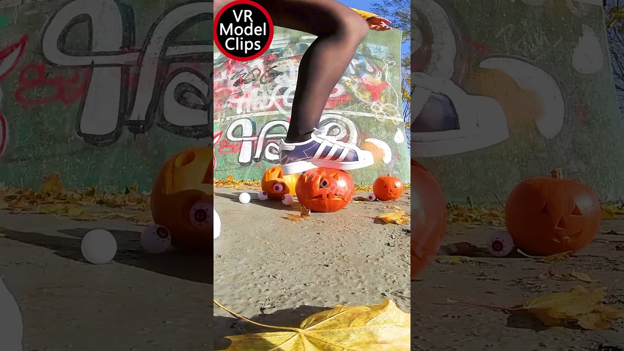 🎃 Halloween Special: Pumpkin Crush Trample in Adidas Superstars & Nylons 🎃part 1