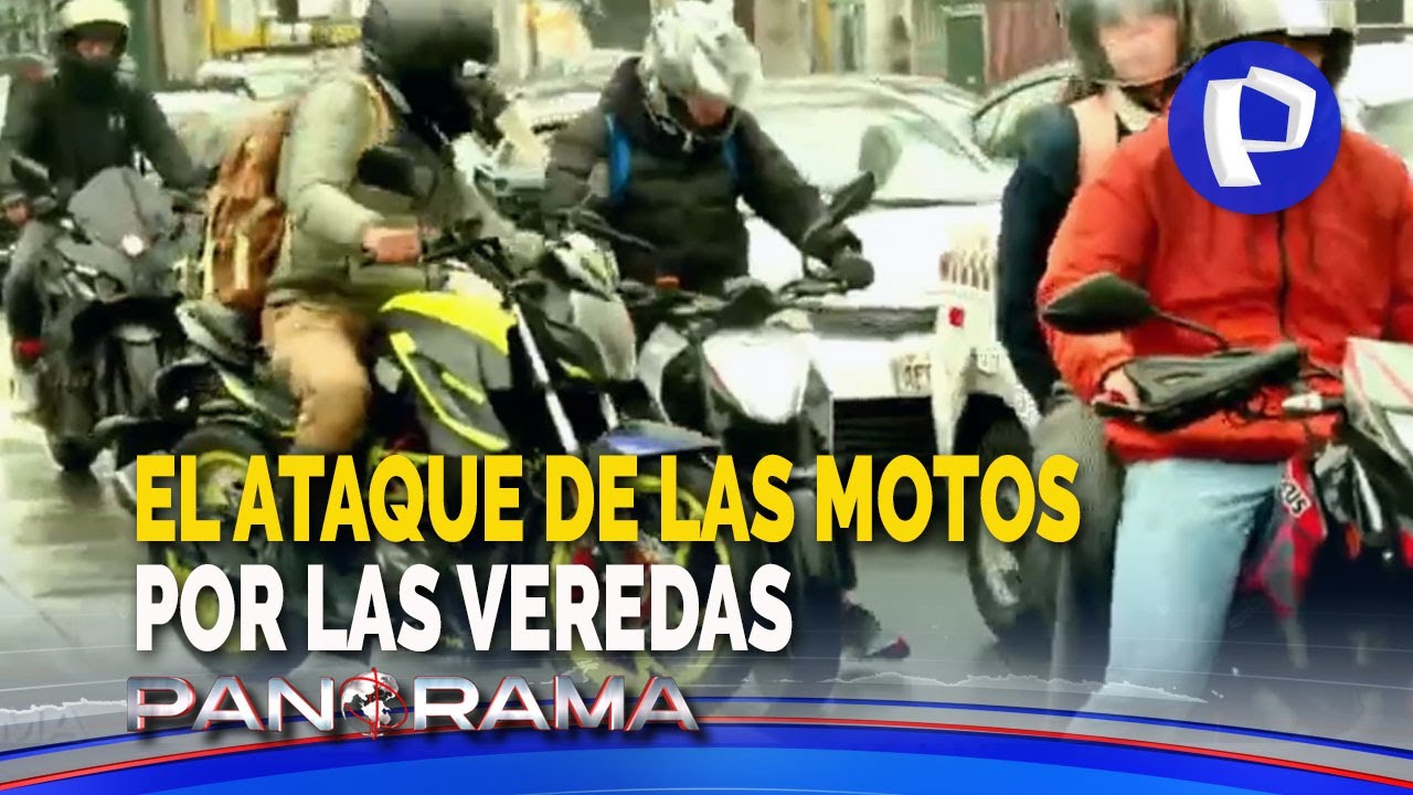 Ataque de las motos por las veredas: imágenes de motociclistas poniendo en riesgo a peatones