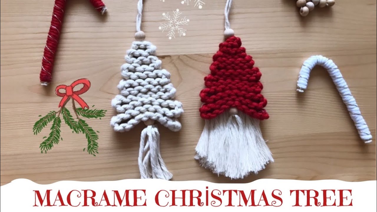 MACRAME CHRISTMAS TREE | MACRAME GNOME | MAKROME YILBAŞI AĞAÇI 2 farklı model | DIY