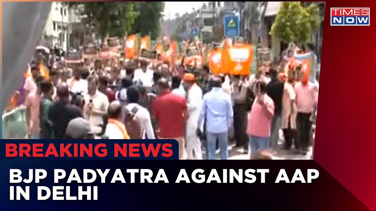 BJP Protest Against AAP In Delhi | 'Delhi Model Scares BJP,' Blames AAP | Liquor Scam | English News