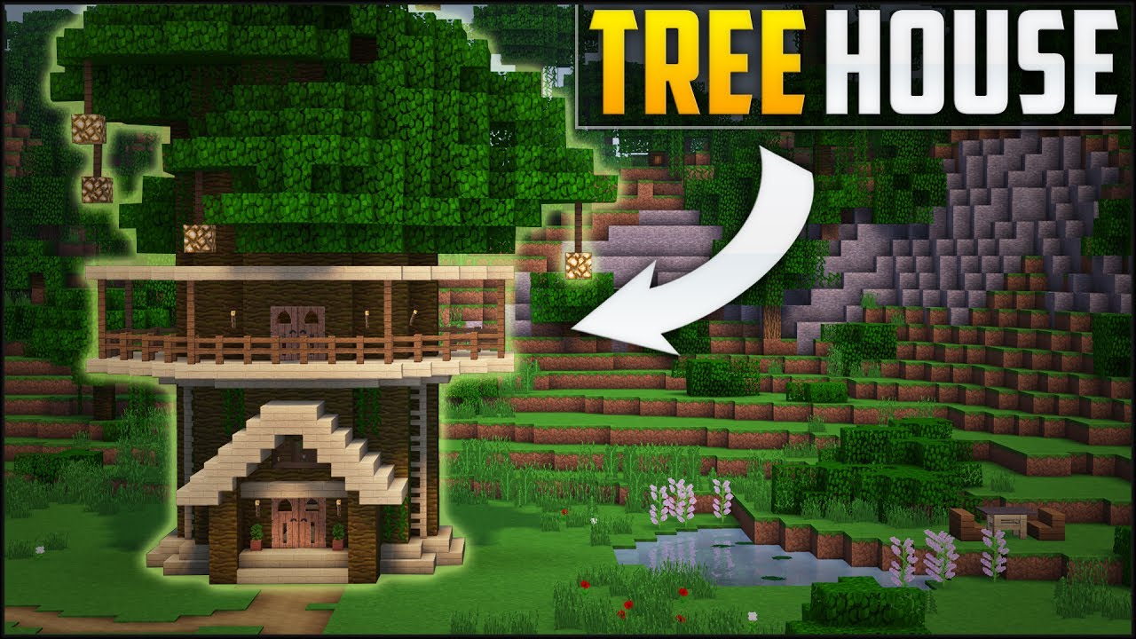 Minecraft: Как построить дом на дереве (ЛЕГКО!)