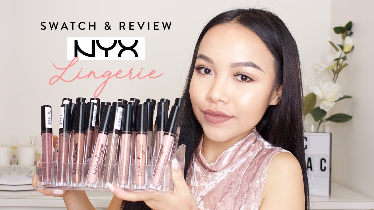SWATCH & REVIEW #6 | NYX Lip Lingerie 24 สี มาดูกันสีไหนปังสีไหนพัง! | saranya