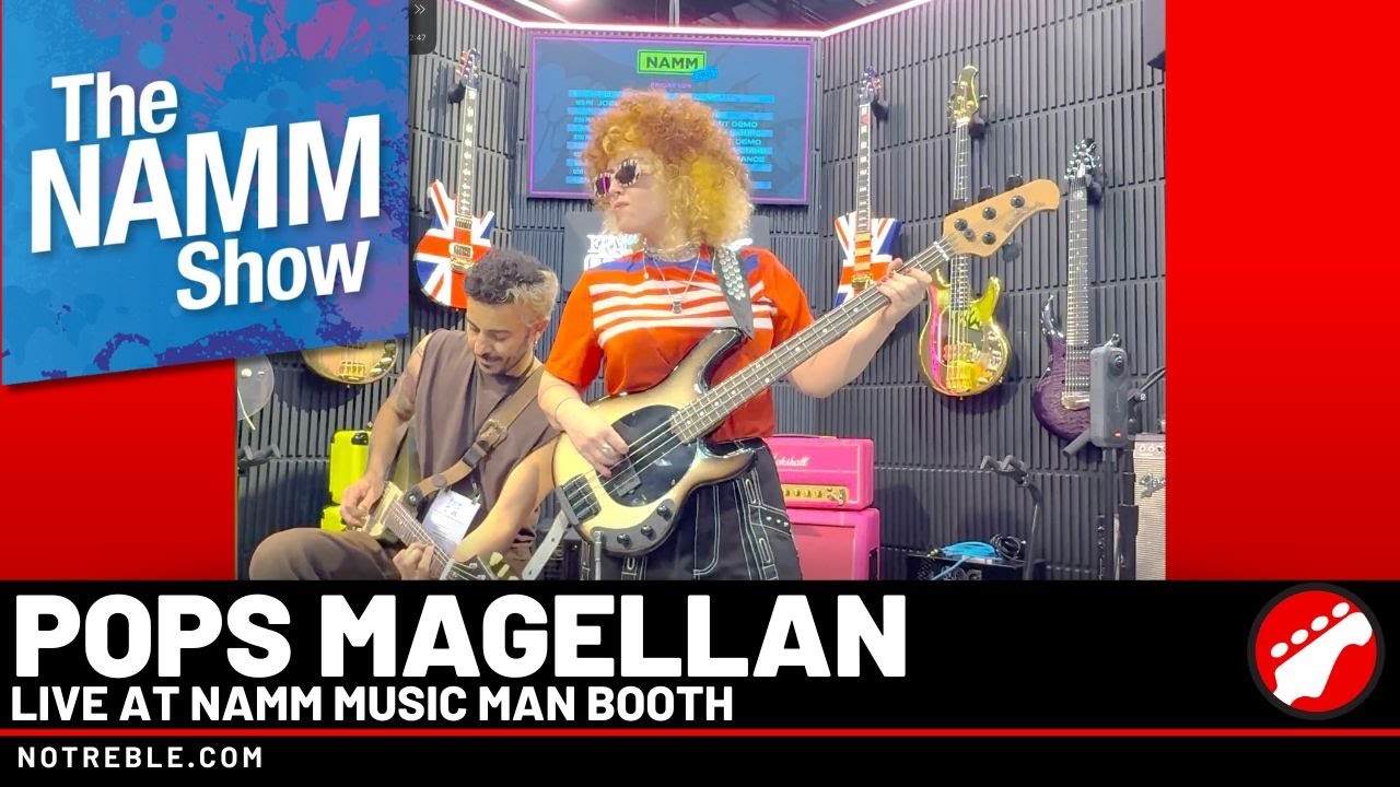 Inside NAMM 2026: Pops Magellan Drops “Funk Karma” at Music Man Booth