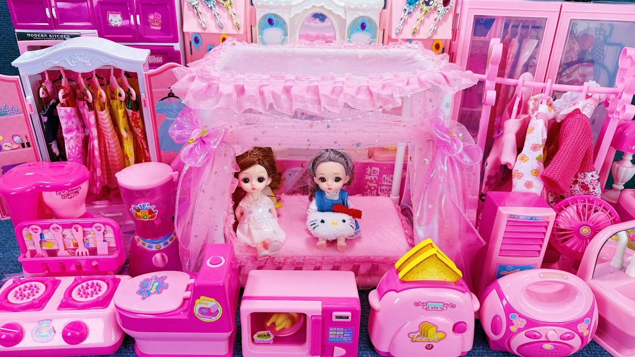 16 Minutes Satisfying with Unboxing Cute Princess Mini Furniture Toys Collection Review Toys | ASMR 