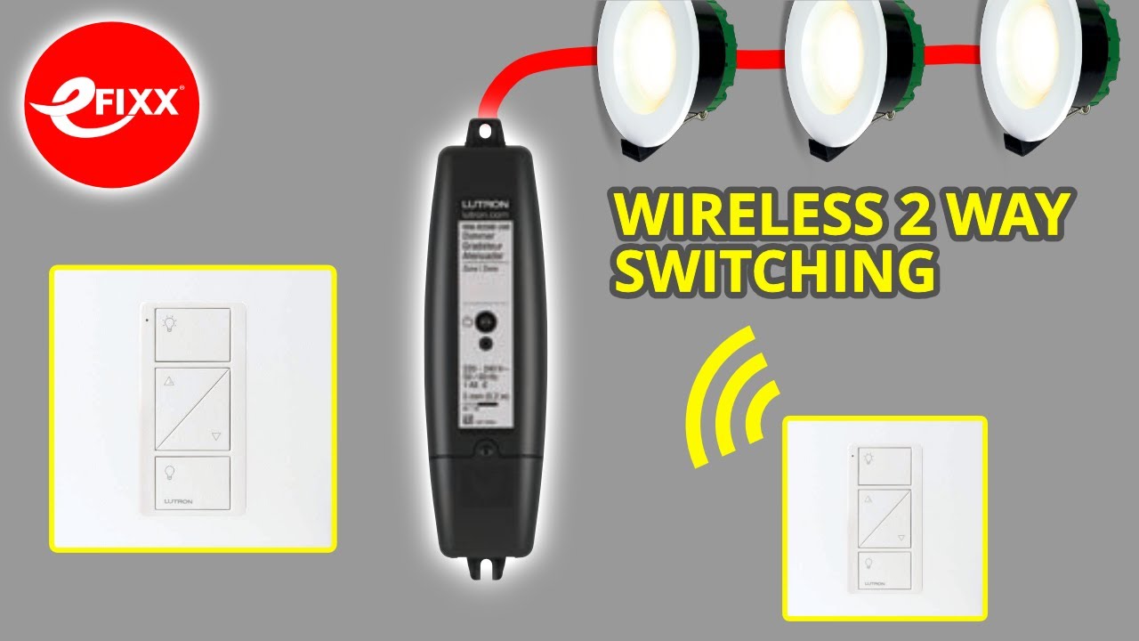 TWO WAY SWITCHING is EASY with the Lutron RA2 Select wireless lighting control.