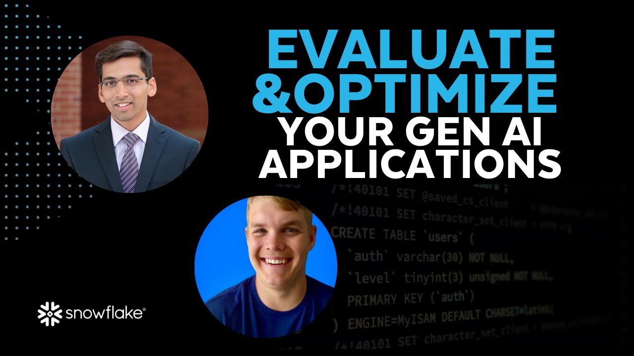 [LIVE] Evaluate and Optimize your Gen AI Applications