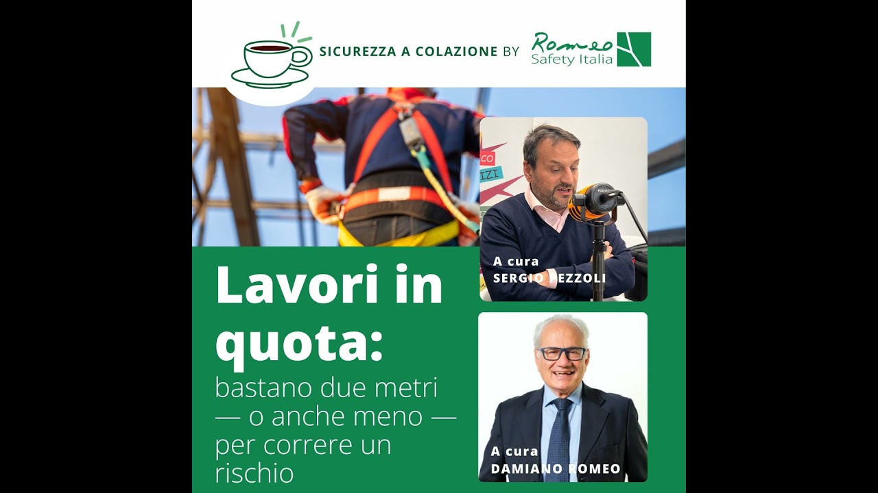 Lavori in quota: bastano due metri — o anche meno — per correre un rischio