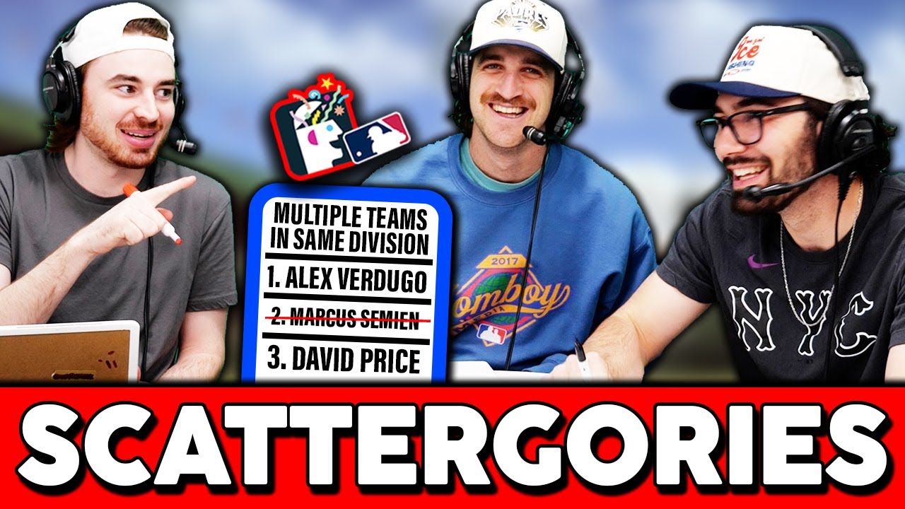 Naming MLB players to play on two teams in the same division (Scattergories)