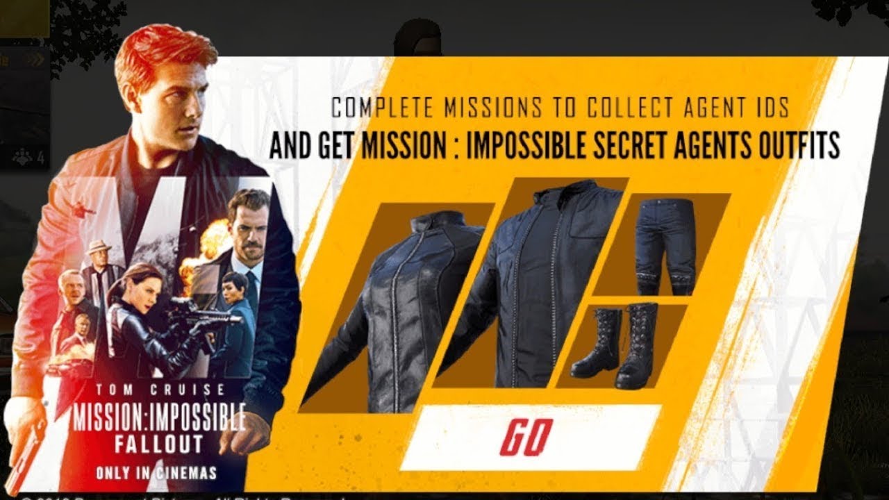 PUBG MISSION IMPOSSIBLE OUTFIT..