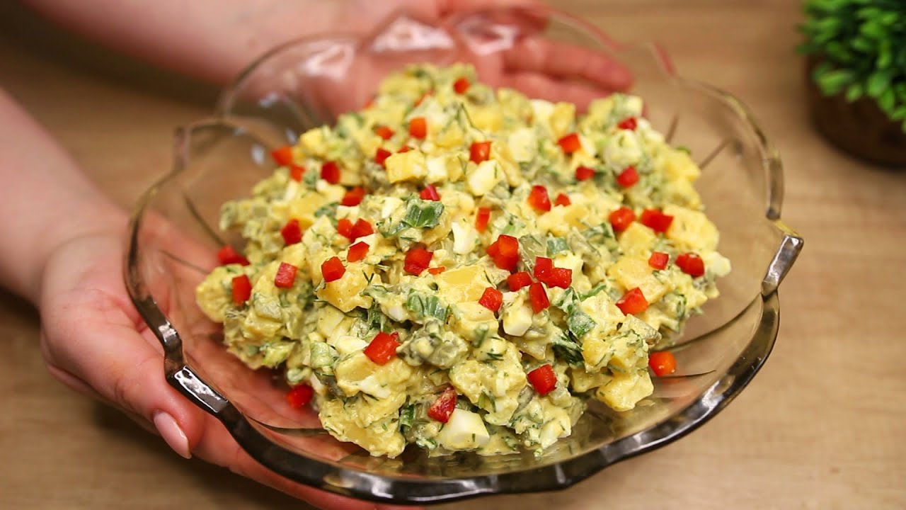 Der leckerste dänischer Salat! Ich werde nie müde, diesen Salat zu essen!