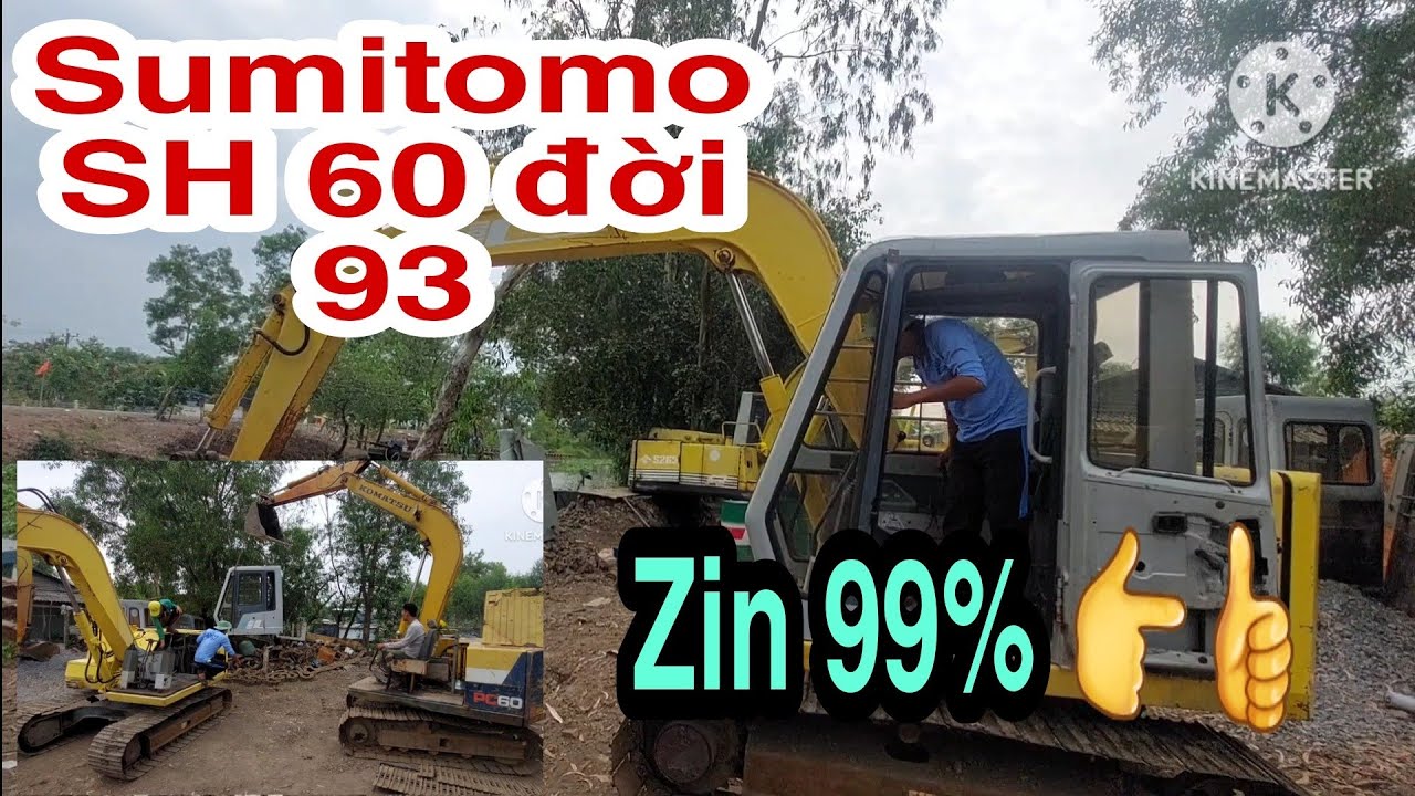 🔴cobe- máy đào,máy xích sumitomo Sh 60 đời 93 bao zin 99% ở cơ sở Nguyễn Thắng