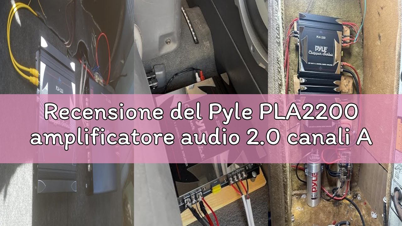 Recensione del Pyle PLA2200 amplificatore audio 2.0 canali Auto Cablato Nero