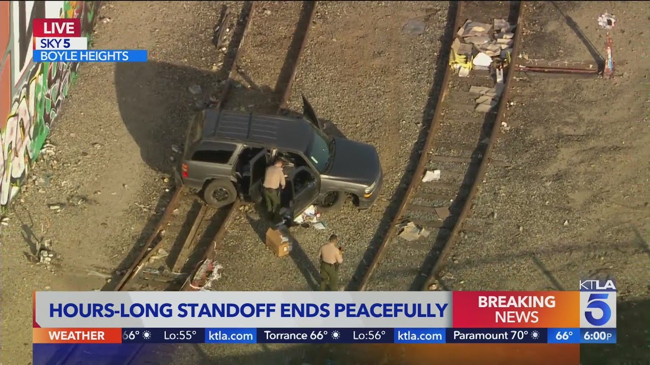 Boyle Heights pursuit ends with hours-long standoff