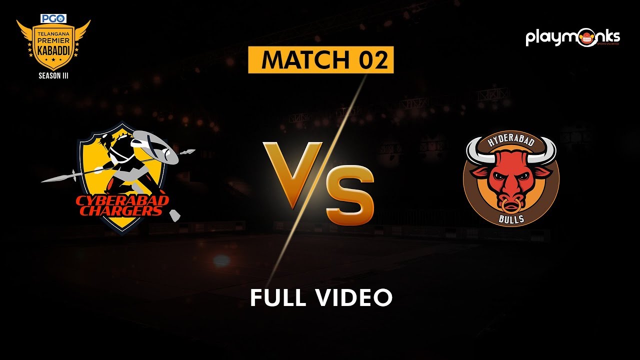 Cyberabad Chargers Vs Hyderabad Bulls Full Match - 2 | Telangana Premier Kabaddi Season 3