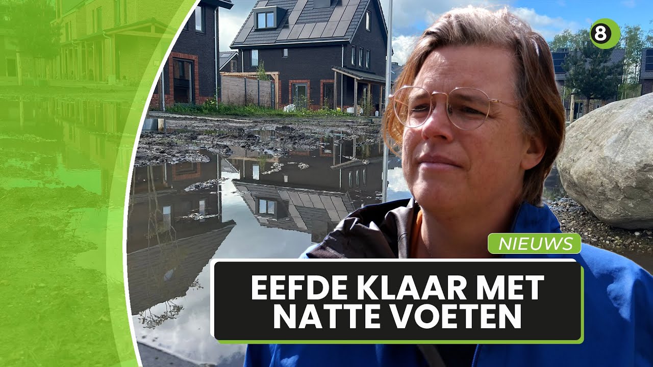 Bewoners nieuwbouwwijk Detmerskazerne in Eefde klaar met natte voeten