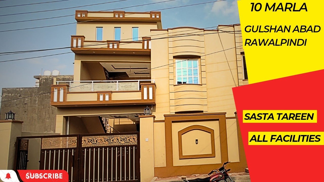 10 marla house for sale in Gulshan abad Rawalpindi ALL FACILITIES