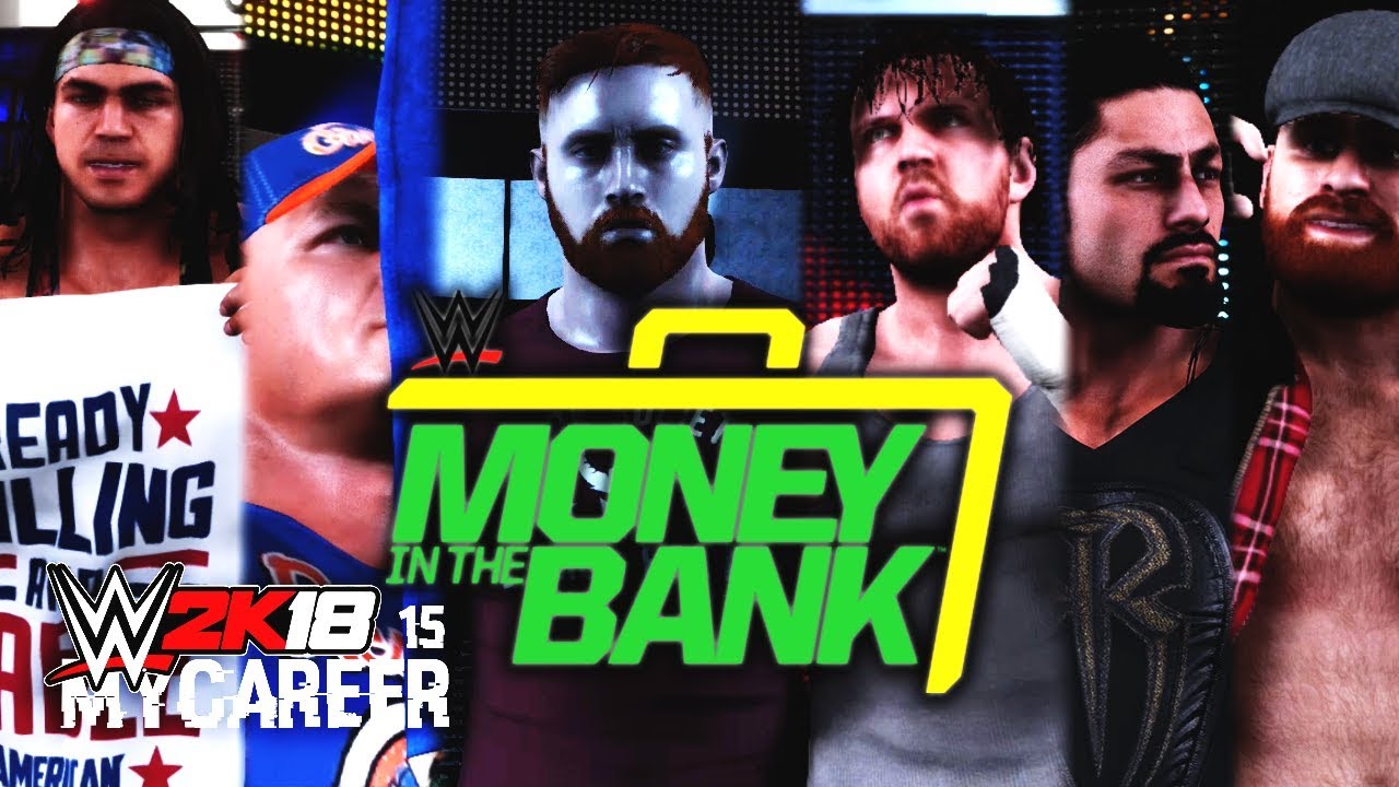 WWE 2K18 My Career Mode Ep 15 - Money In The Bank! Crazy Ladder Glitches!