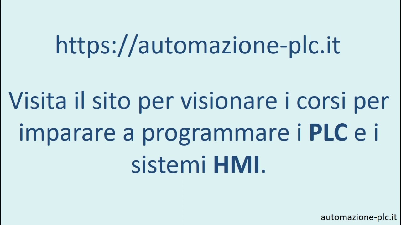 Corsi PLC e HMI - Impara a programmare