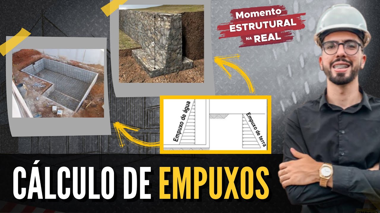 #28 EMPUXO EM PISCINAS E MUROS DE ARRIMO - MOMENTO ESTRUTURAL NA REAL