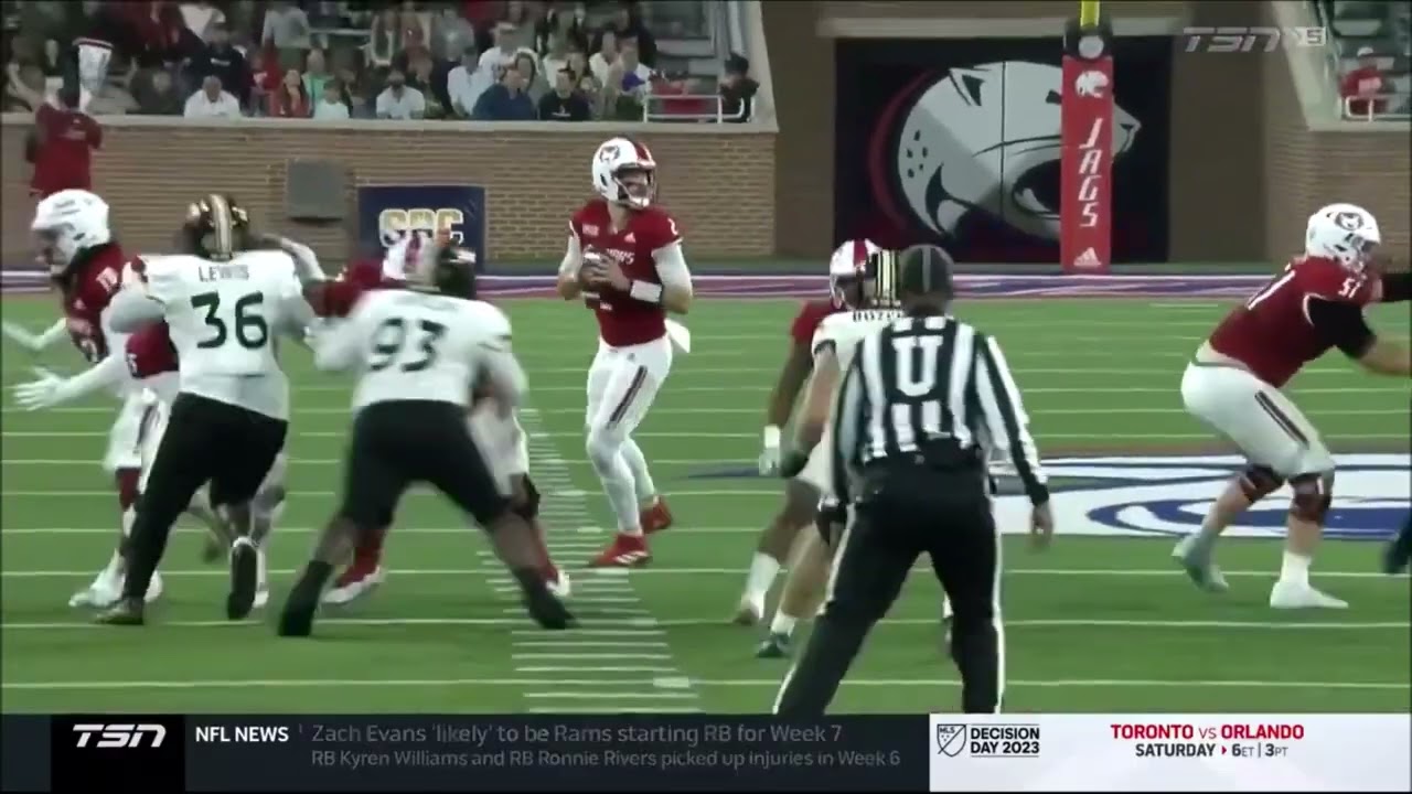 Carter Bradley (South Alabama QB) vs Southern Miss 2023