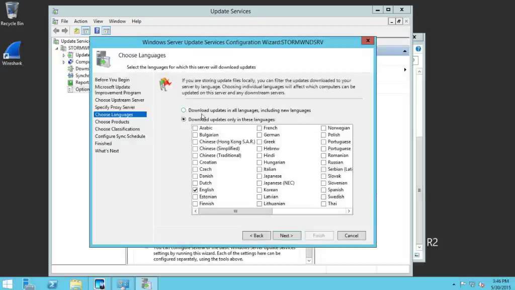 WSUS Configuration