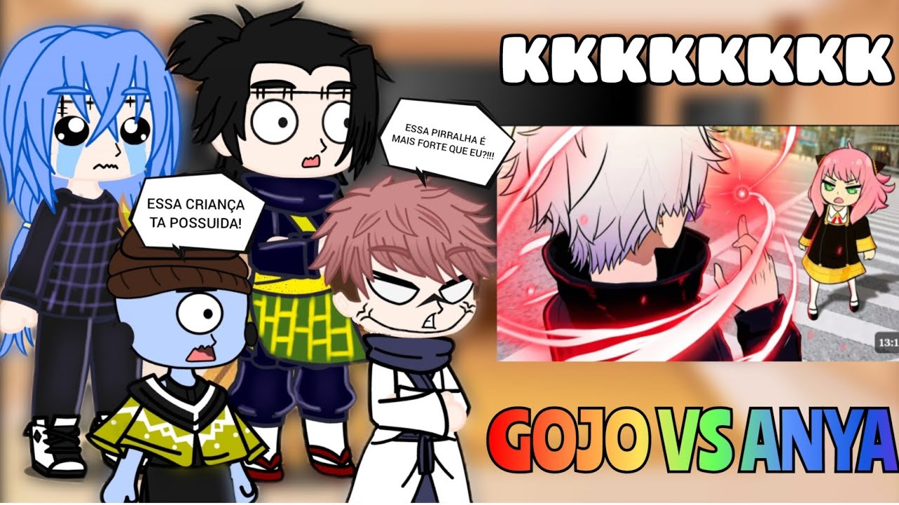 Jujutsu Kaisen Vilões react E se a Anya LUTASSE contra o Satoru Gojo em Shibuya no Spy X Family VR �