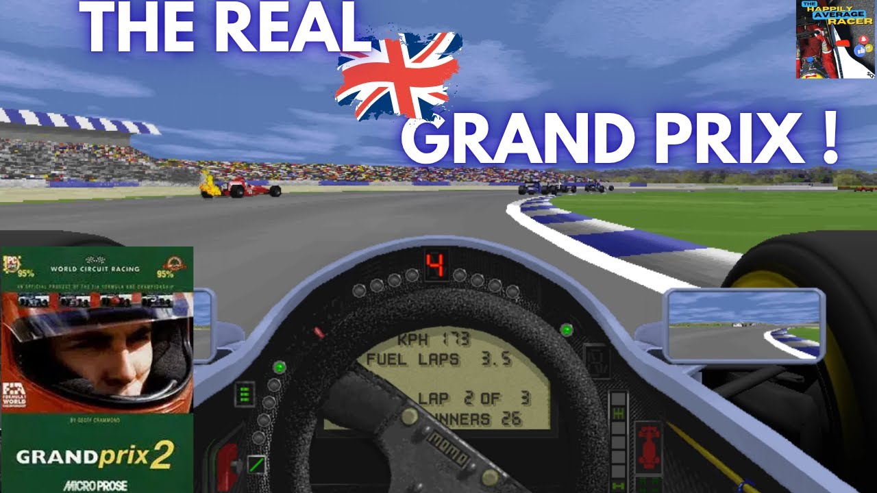 THE Classic Silverstone Layout in Grand Prix 2 .... And Exploding Ferrari's !!! #retrogaming