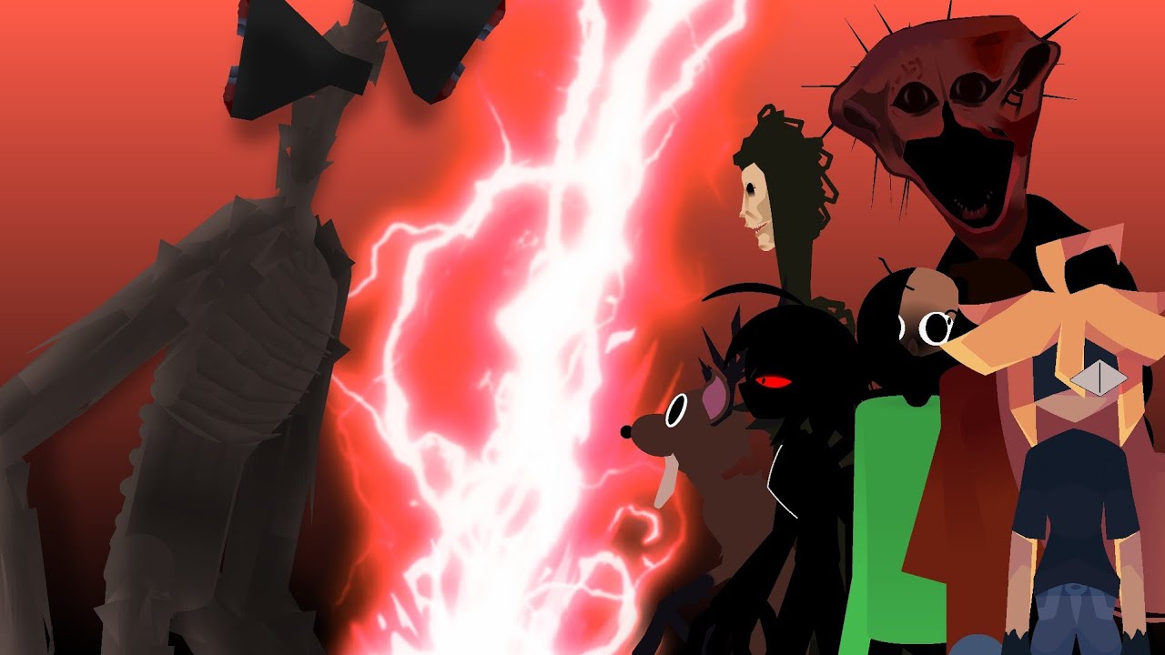 Siren head vs deer monster, alice, balrat, doctor, null and fen | stick nodes