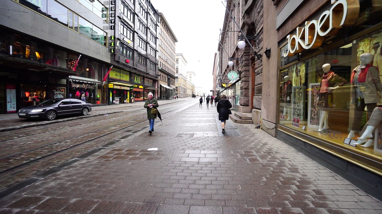 Finland, Helsinki, walking from Galleria Esplanad to Kluuvi