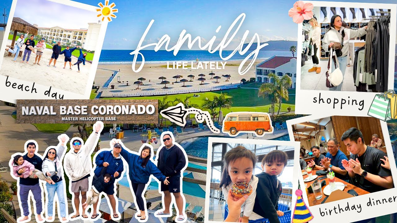 SAN DIEGO VLOG 2026 | Lululemon Shopping, Naval Base Coronado, Beach Day & Early Birthday Dinner 🎀
