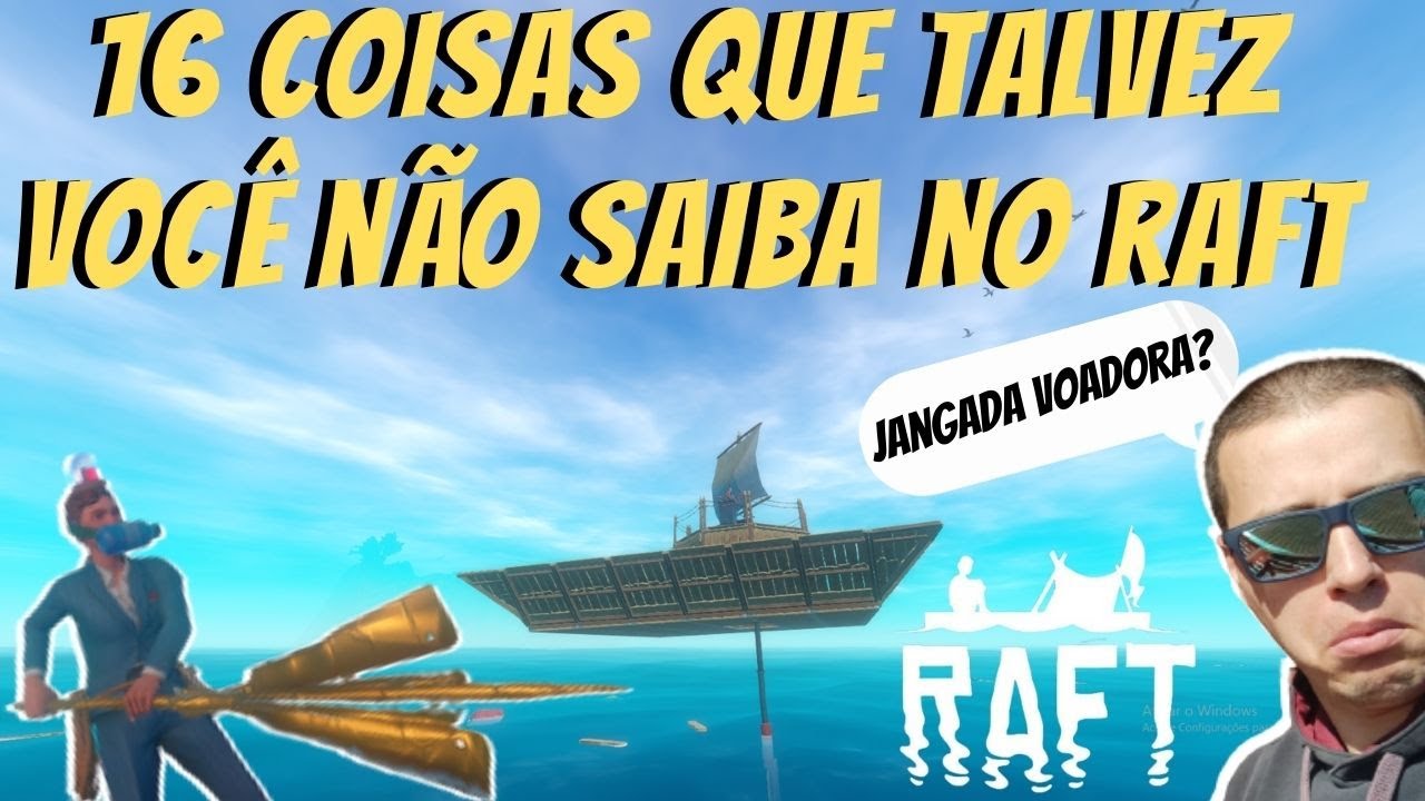 Raft | 16 coisas que você provavelmente não sabia dentro do game | Jangada voadora