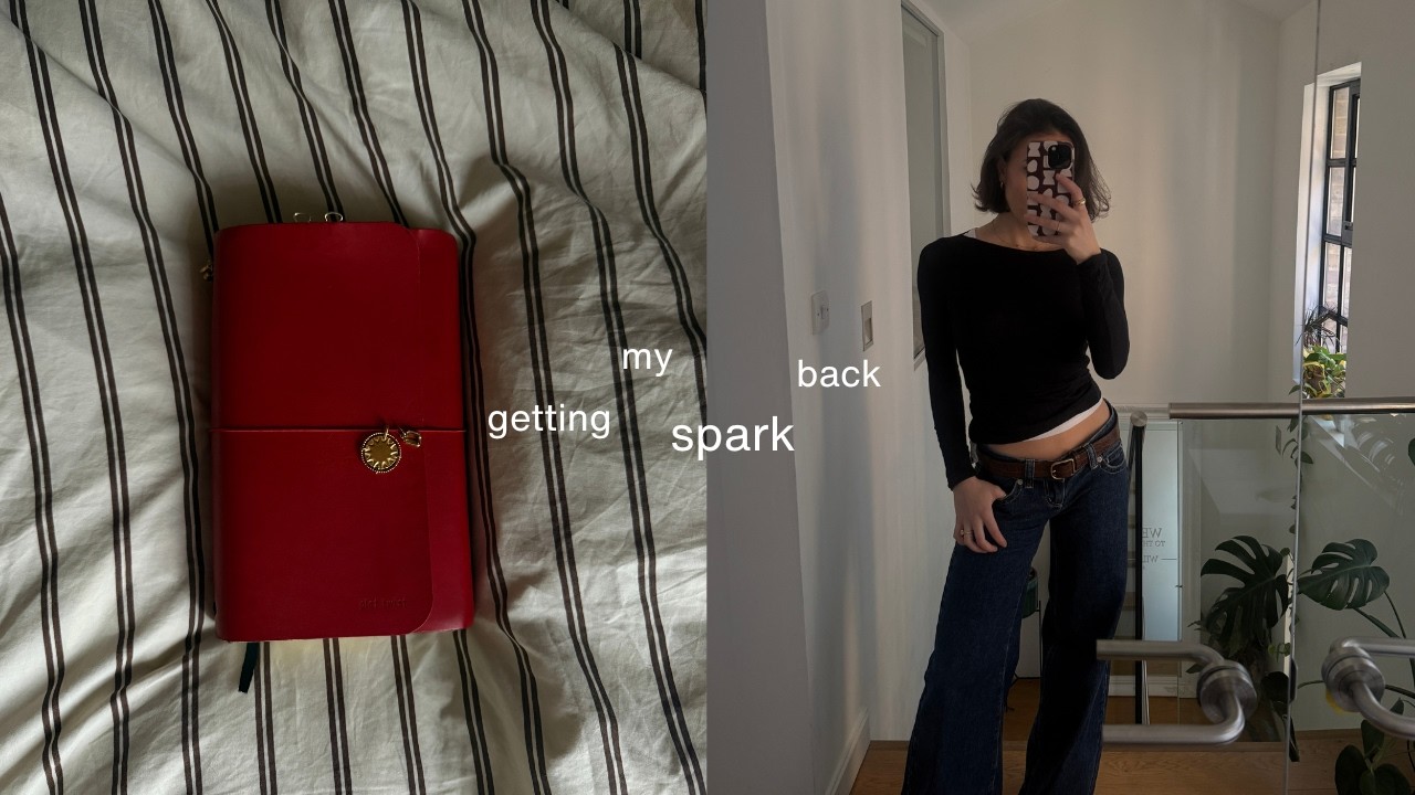 getting my spark back & working on my goals | productive week in my life